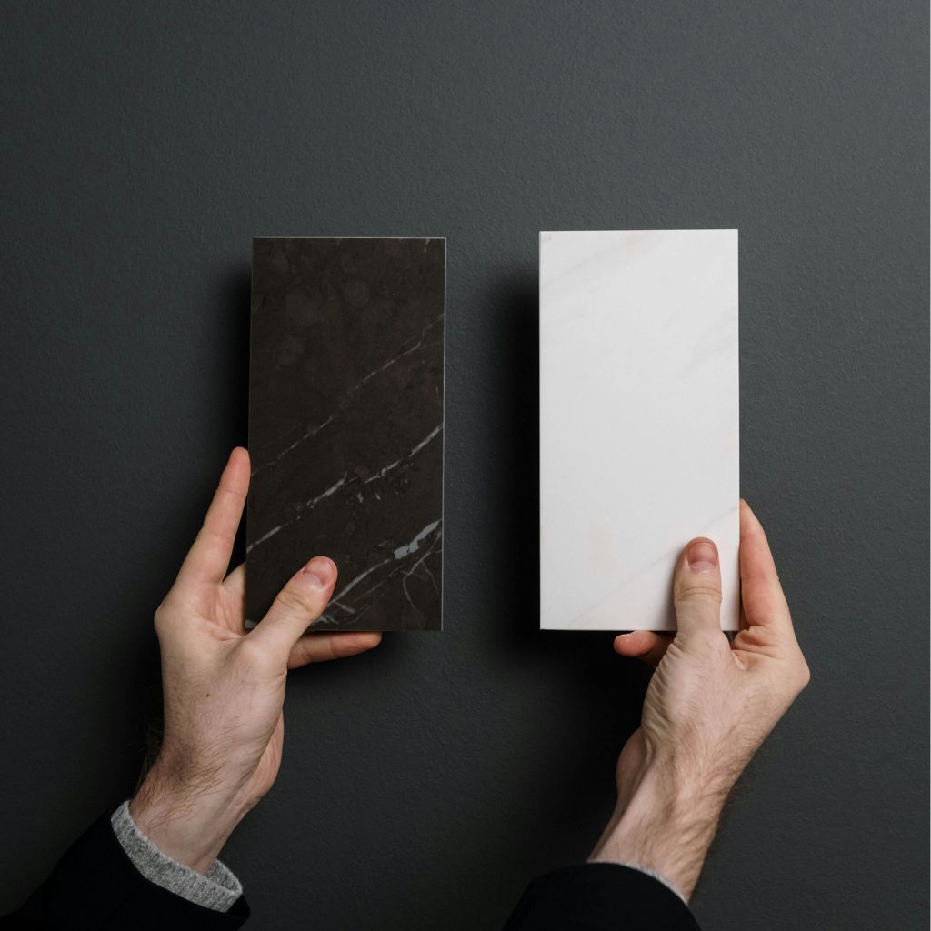 countertop colour and material selection